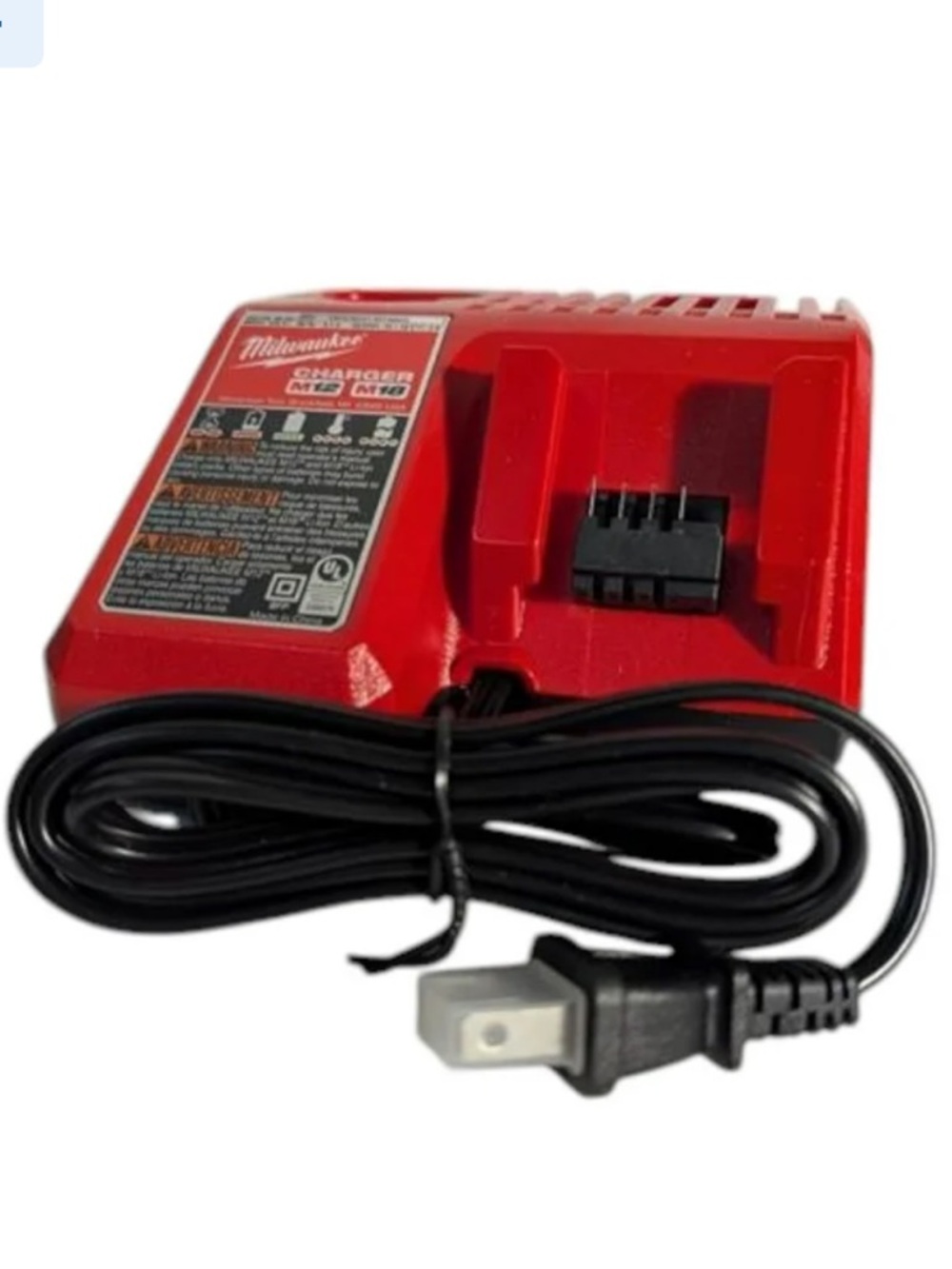 Milwaukee M12/M18 Volt / 18 Volt Lithium Multi Voltage Red Battery Charger - Picture 4 of 9